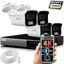 Zxtech 4x 5MP 4K 8MP Colour Outdoor IP67 PoE Cameras NVR Face Recognition Kit RX4B4Z