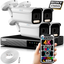 Zxtech 5MP 8 Megapixel IR Auto Zoom P2P PoE Cameras Face Recognition CCTV Kit RX4D4Z