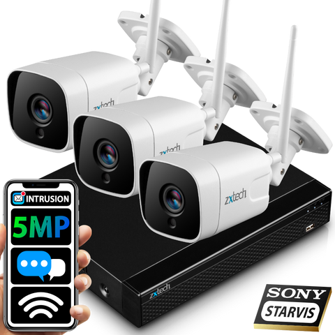 5MP Home Wifi Camera System - 2 Way Audio Sony Starvis Night Vision 9CH NVR  | WF3A9Y